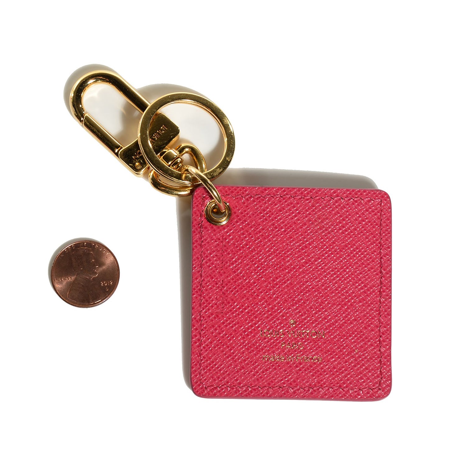 Monogram Illustre Carousel Bag Charm Key Ring Pink