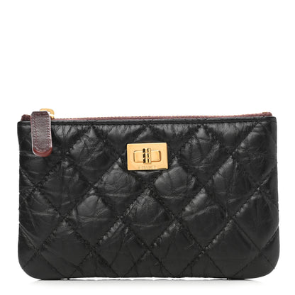 Chanel Aged Calfskin Quilted Small Reissue Cosmetic Case Black 1 of 9