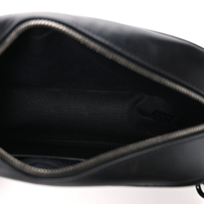 Gucci Calfskin Matelasse Monochrome Small GG Marmont Chain Shoulder Bag Black 5 of 10