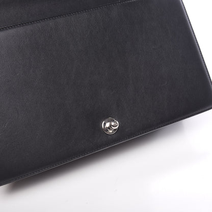 Chanel Calfskin Chevron Quilted New Medium Boy Flap Black 11 of 14