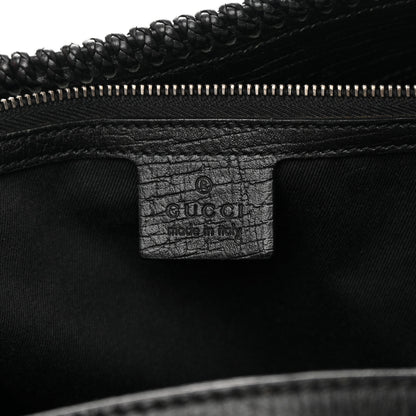 Gucci Monogram Large Horsebit Chain Hobo Black 6 of 12