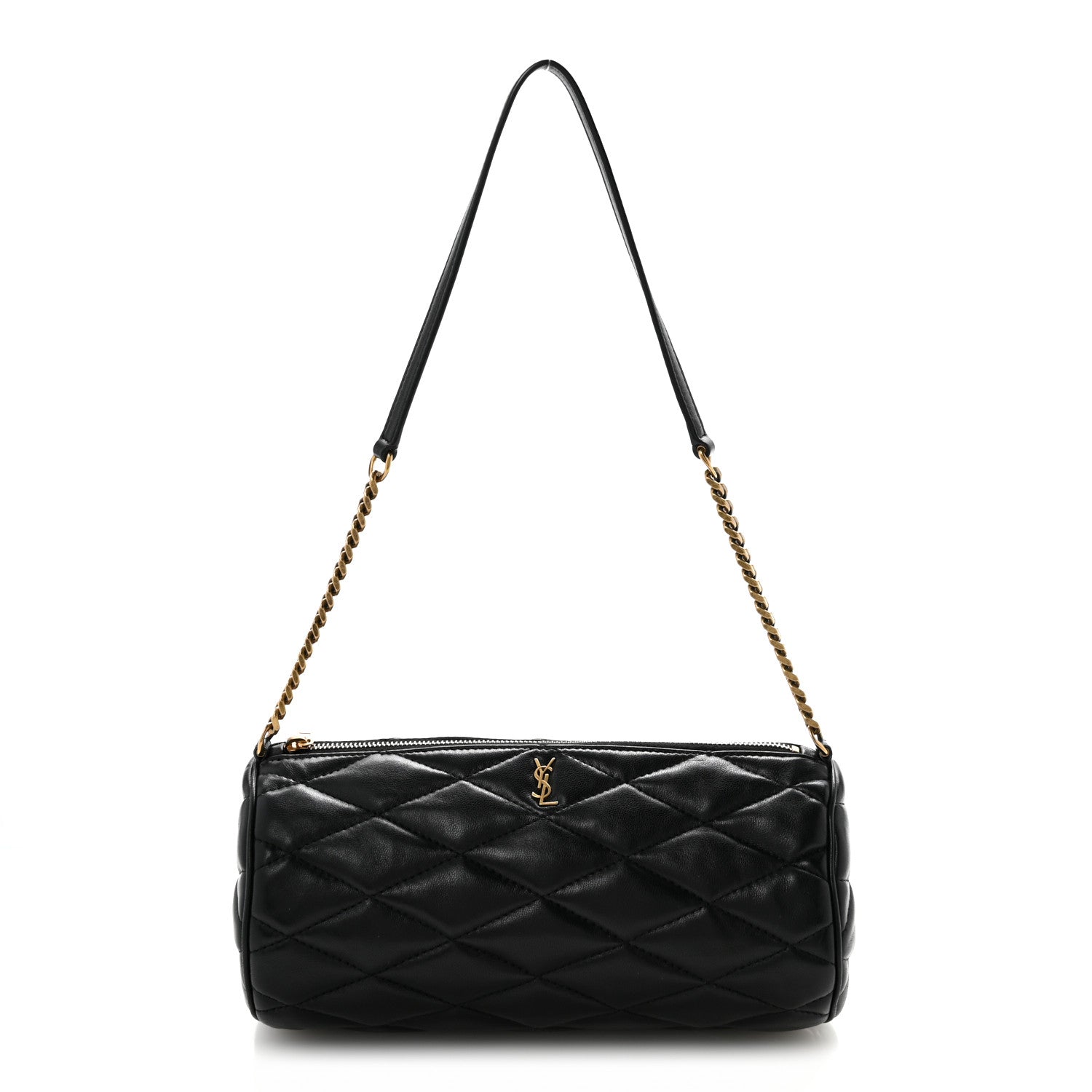 Saint Laurent Lambskin Monogram Small Sade Tube Bag Black 1 of 13