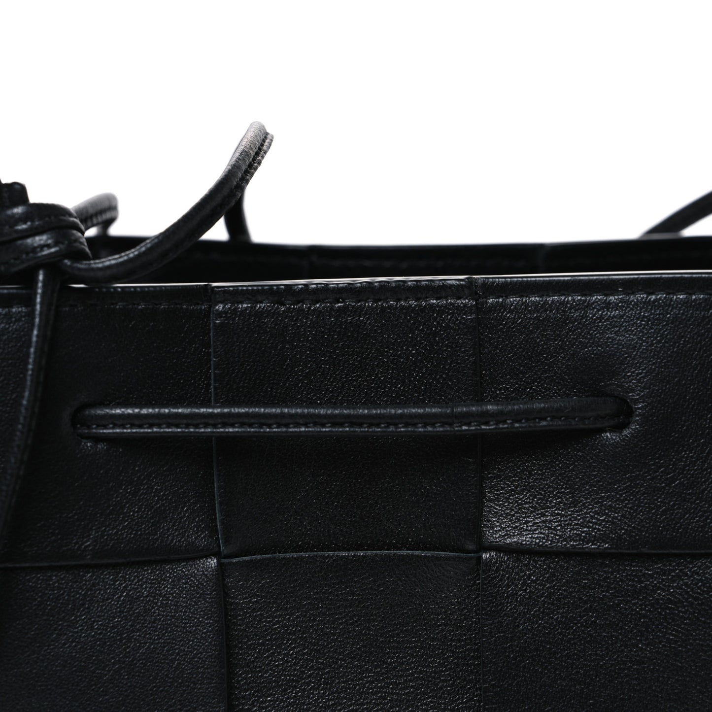 Nappa Maxi Intrecciato Cassette Bucket Bag Black