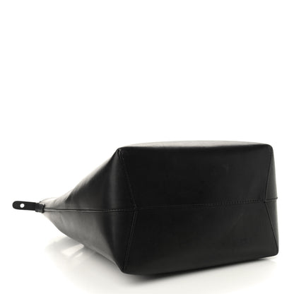 Mansur Gavriel Vegetable Tanned Calfskin Bucket Bag Black Flamma 4 of 11