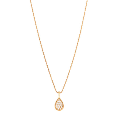 Boucheron 18K Yellow Gold Diamond M Serpent Boheme Necklace 1 of 6