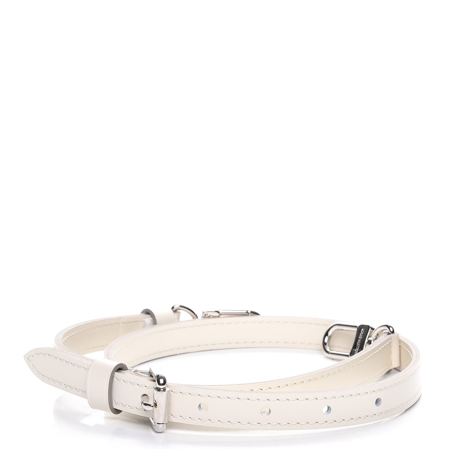 Calfskin 16mm Adjustable Shoulder Strap White