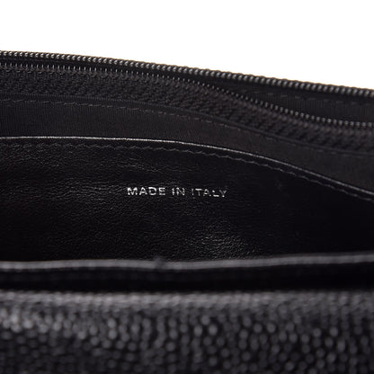 Chanel Caviar Half Moon Wallet On Chain WOC Black 7 of 9