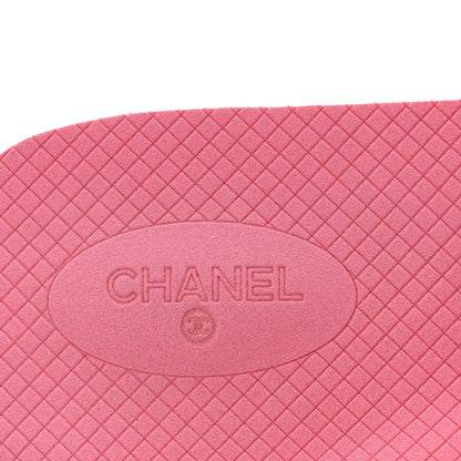 Chanel Fabric Rubber Coco Slides 38 Red 8 of 11