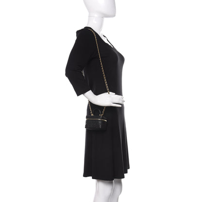 Chanel Caviar Quilted Mini Top Handle Vanity With Chain Black 2 of 11