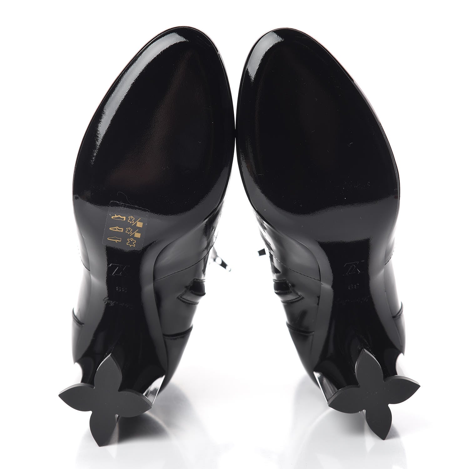 Louis Vuitton Patent Silhouette Ankle Boots 39 Black 5 of 7