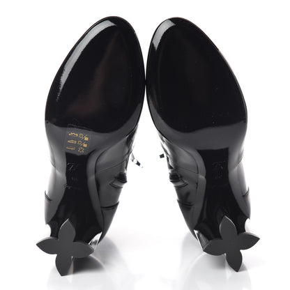Louis Vuitton Patent Silhouette Ankle Boots 39 Black 5 of 7