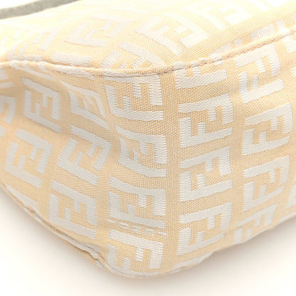 Fendi Zucchino Mini Baguette Beige White 8 of 9
