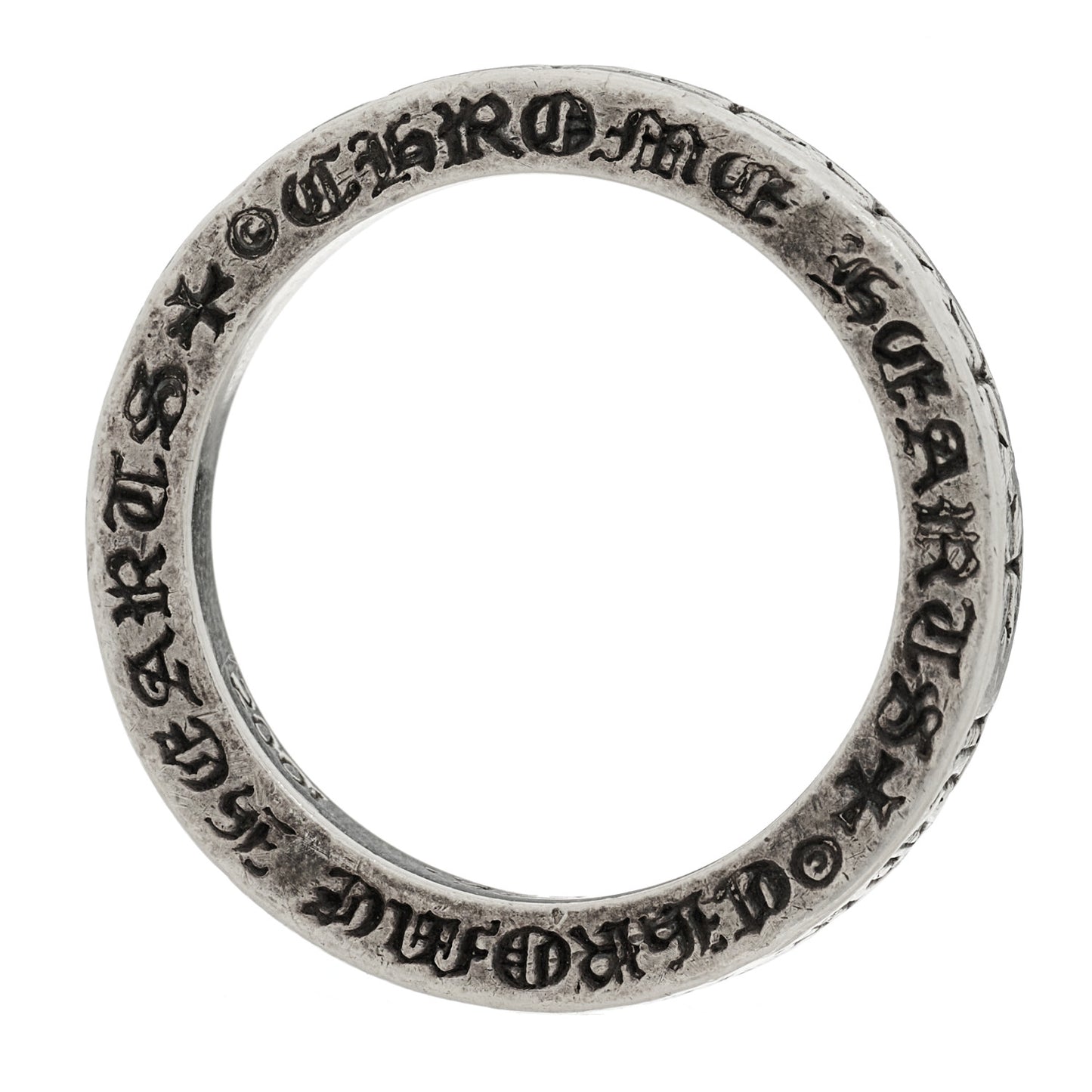 Sterling Silver CH NYC Fck You Spacer Ring 61 9.5
