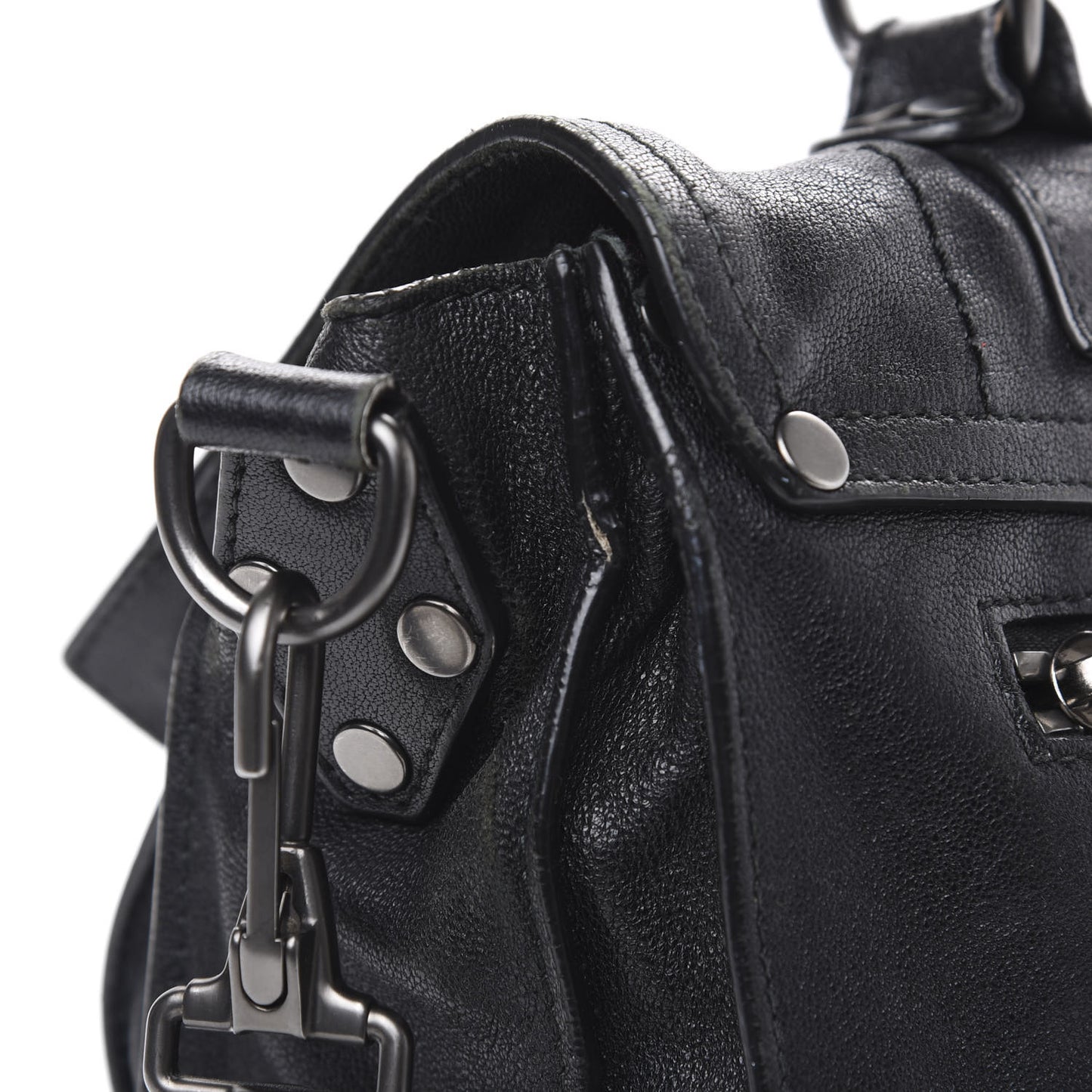 Lambskin Medium PS1 Satchel Black