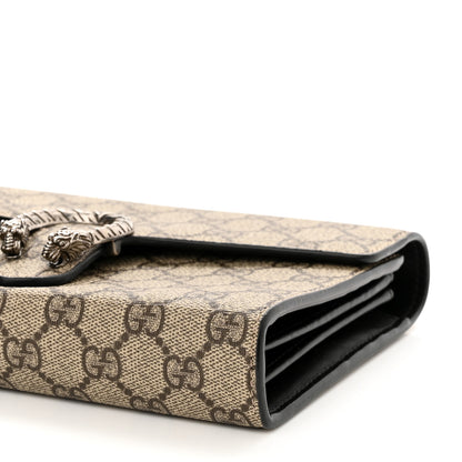 Gucci GG Supreme Monogram Mini Dionysus Chain Wallet Beige Black 10 of 10