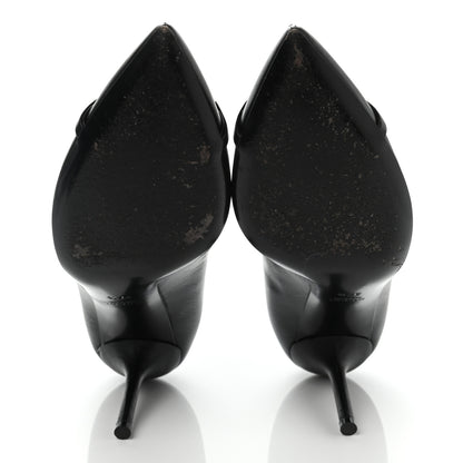 Gucci Nappa Moorea Molaita Mid Heel Pumps 37.5 Black 5 of 14