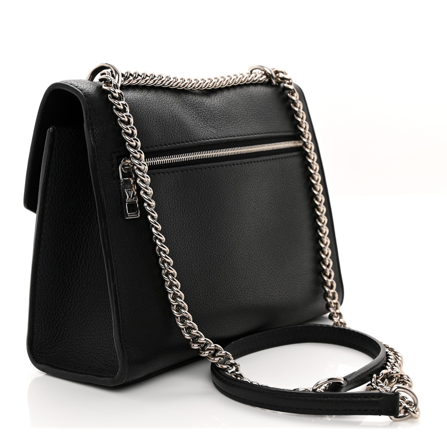 Louis Vuitton Soft Calfskin My Lockme Chain Bag BB Black 4 of 25