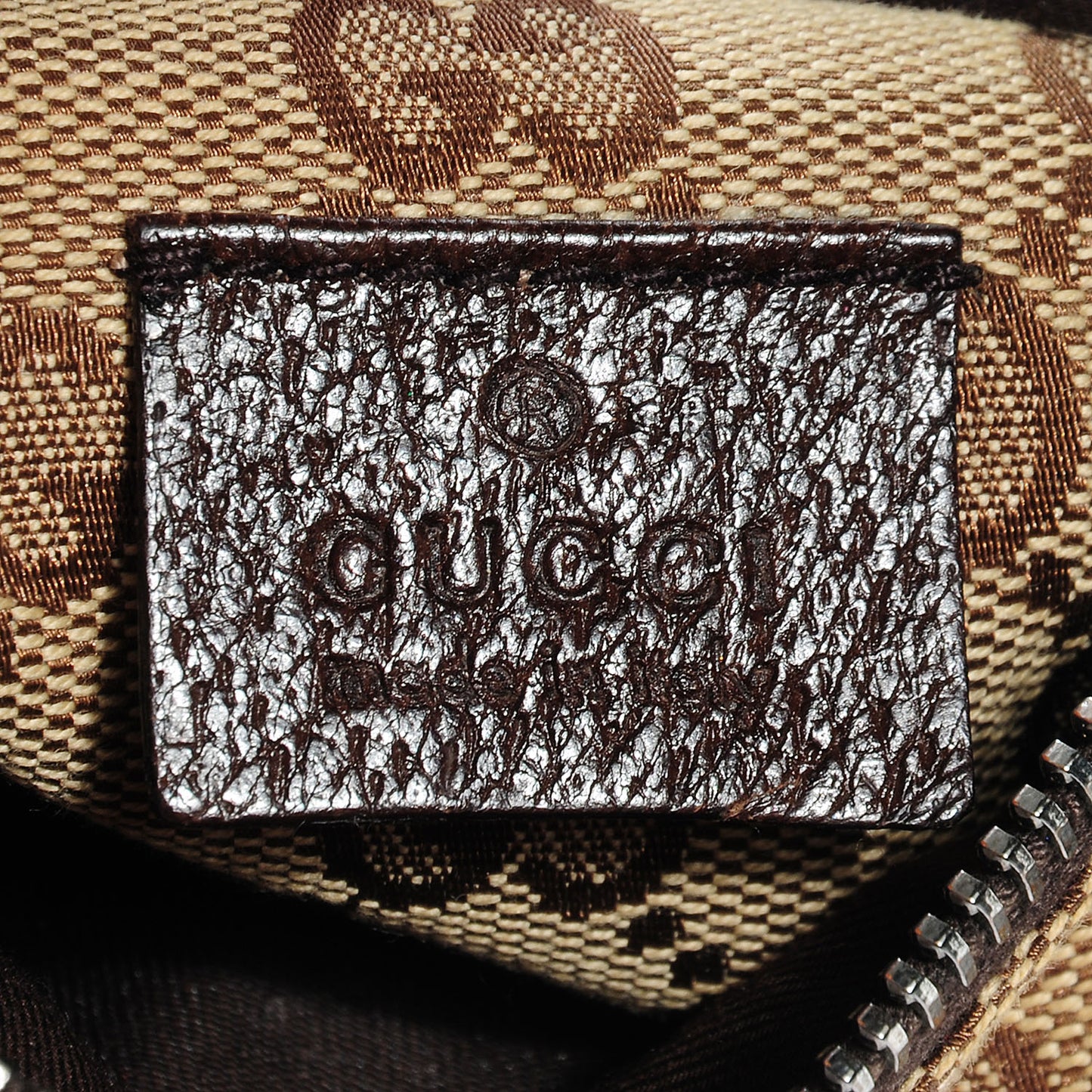 GG Monogram Web Double Pocket Belt Bag Dark Brown