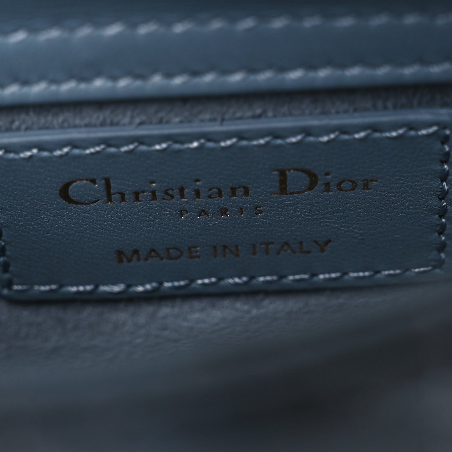 Lambskin Cannage Micro Lady Dior Cloud Blue