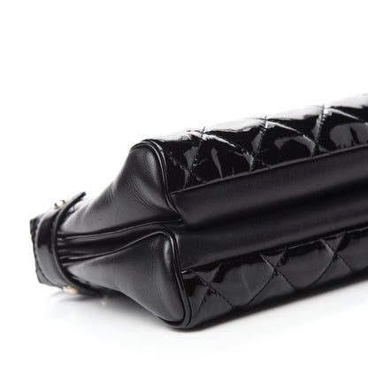 Chanel Patent Quilted Just Mademoiselle Bowling Bag Black 6 of 11