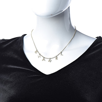 Chanel Logo Necklace Gold 2 of 5