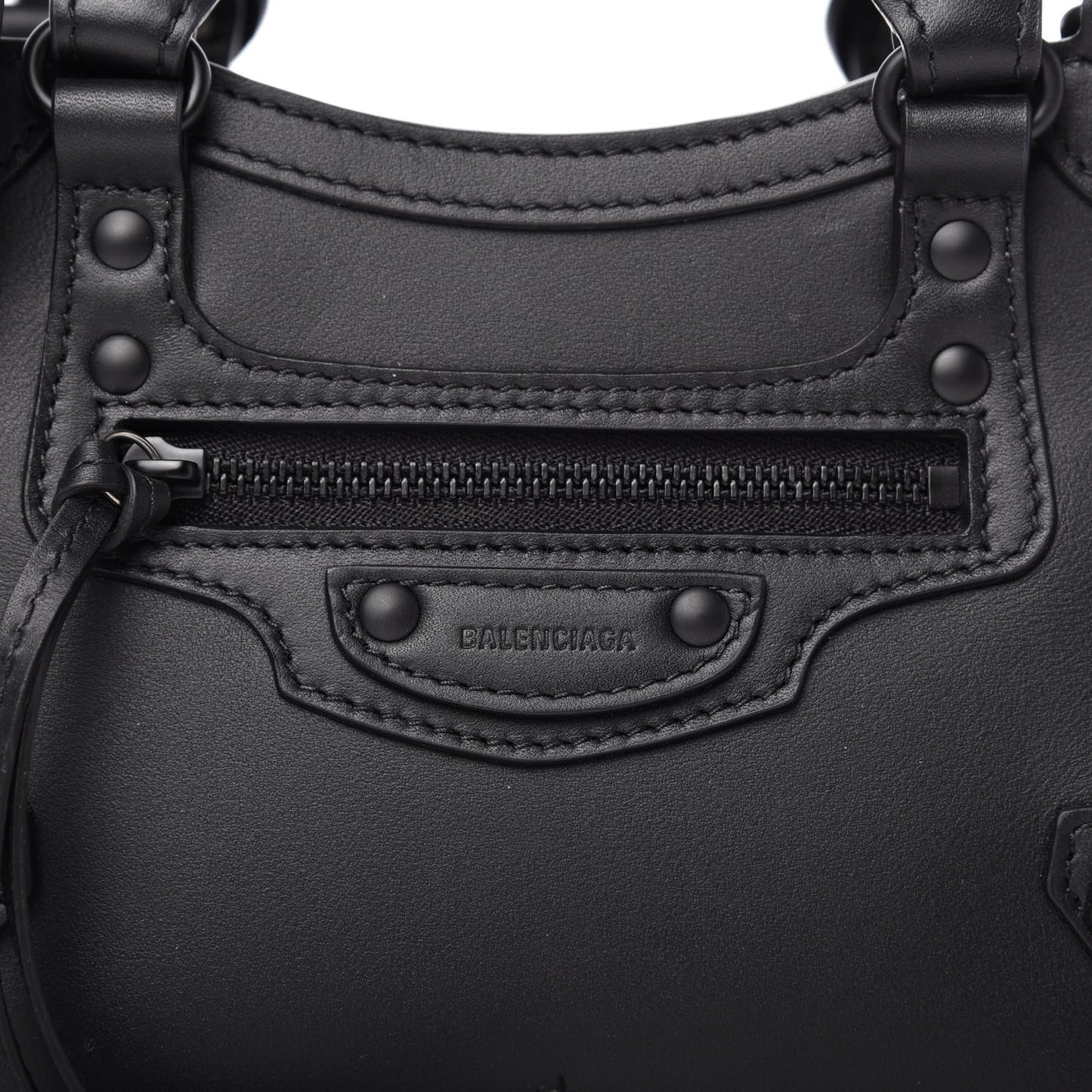 Smooth Calfskin Neo Classic Black Hardware Mini City Black
