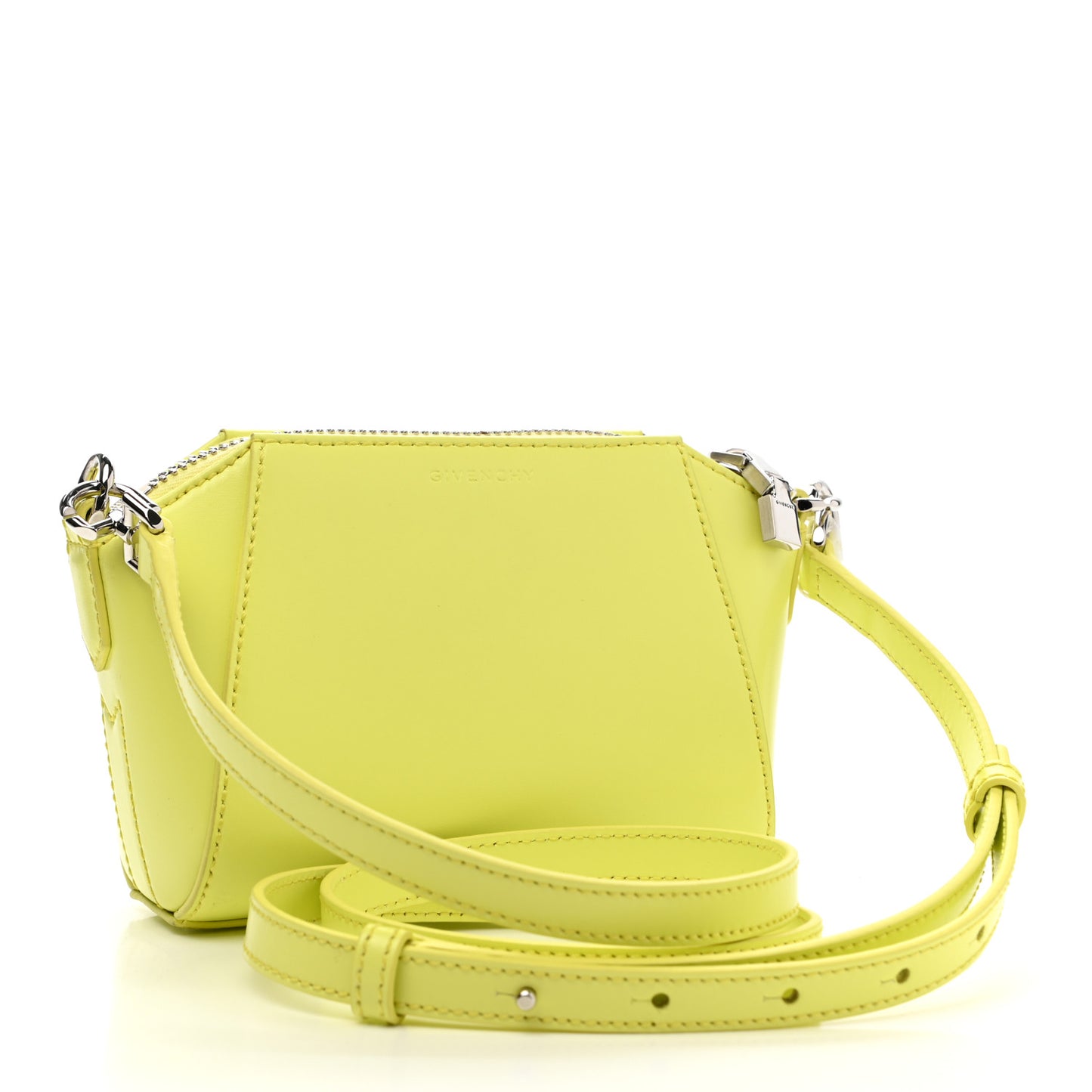 Smooth Calfskin Nano Antigona Acid Yellow
