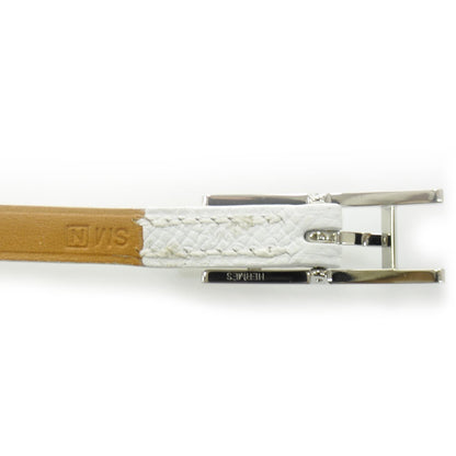 Hermes Epsom Hapi Triple Tour Wrap Bracelet White 4 of 5