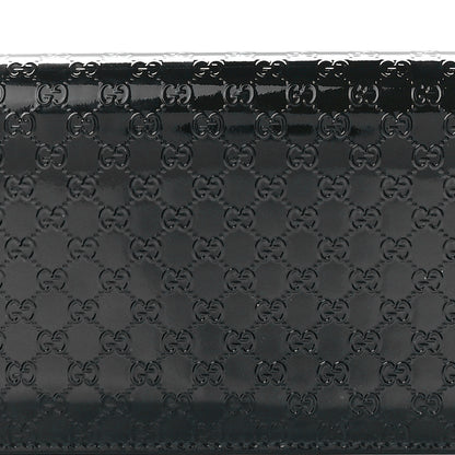 Gucci Patent Microguccissima Small Broadway Clutch Black 9 of 13