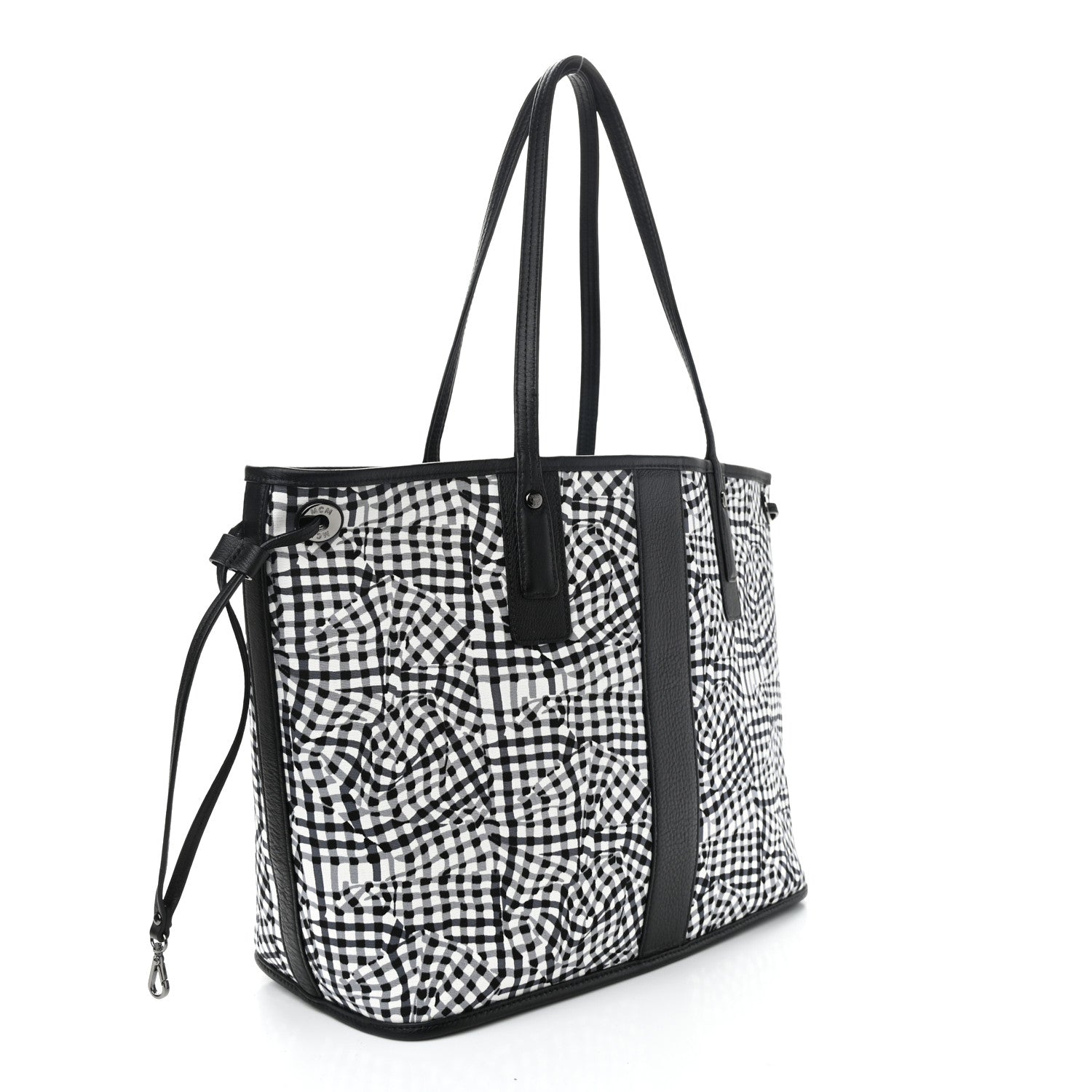 MCM Visetos Medium Liz Reversible Shopper Tote Black 13 of 19
