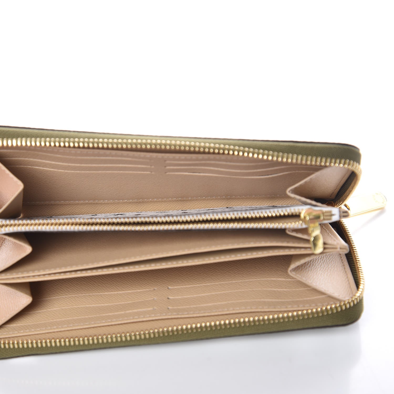 Louis Vuitton Monogram Giant Zippy Wallet Kaki White 5 of 8