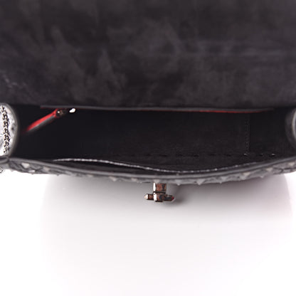 Valentino Garavani Craquele Nappa Medium Rockstud Spike Shoulder Bag Black 5 of 8