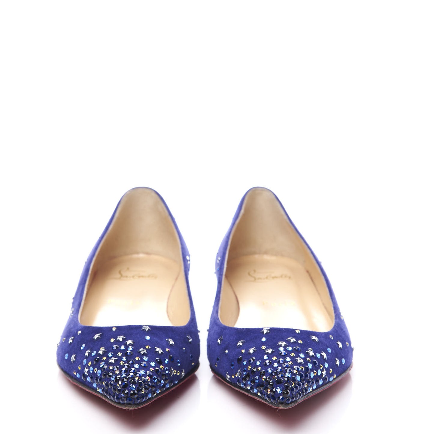 Veau Velours Embellished Gravitanita Starry Flats 36.5 Version Encre