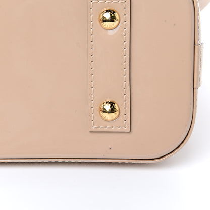 Louis Vuitton Vernis Rayures Alma BB Dune 10 of 11