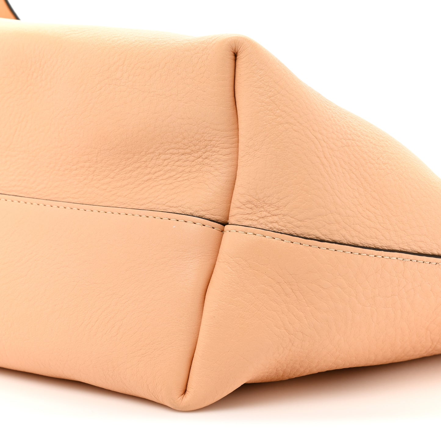 Small Grain Smooth Calfskin Medium Darryl Tote Beige