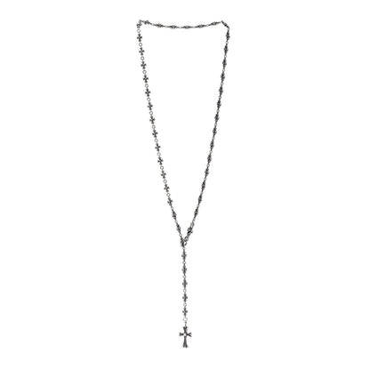 Chrome Hearts Sterling Silver Tiny E Rosary Necklace 3 of 4