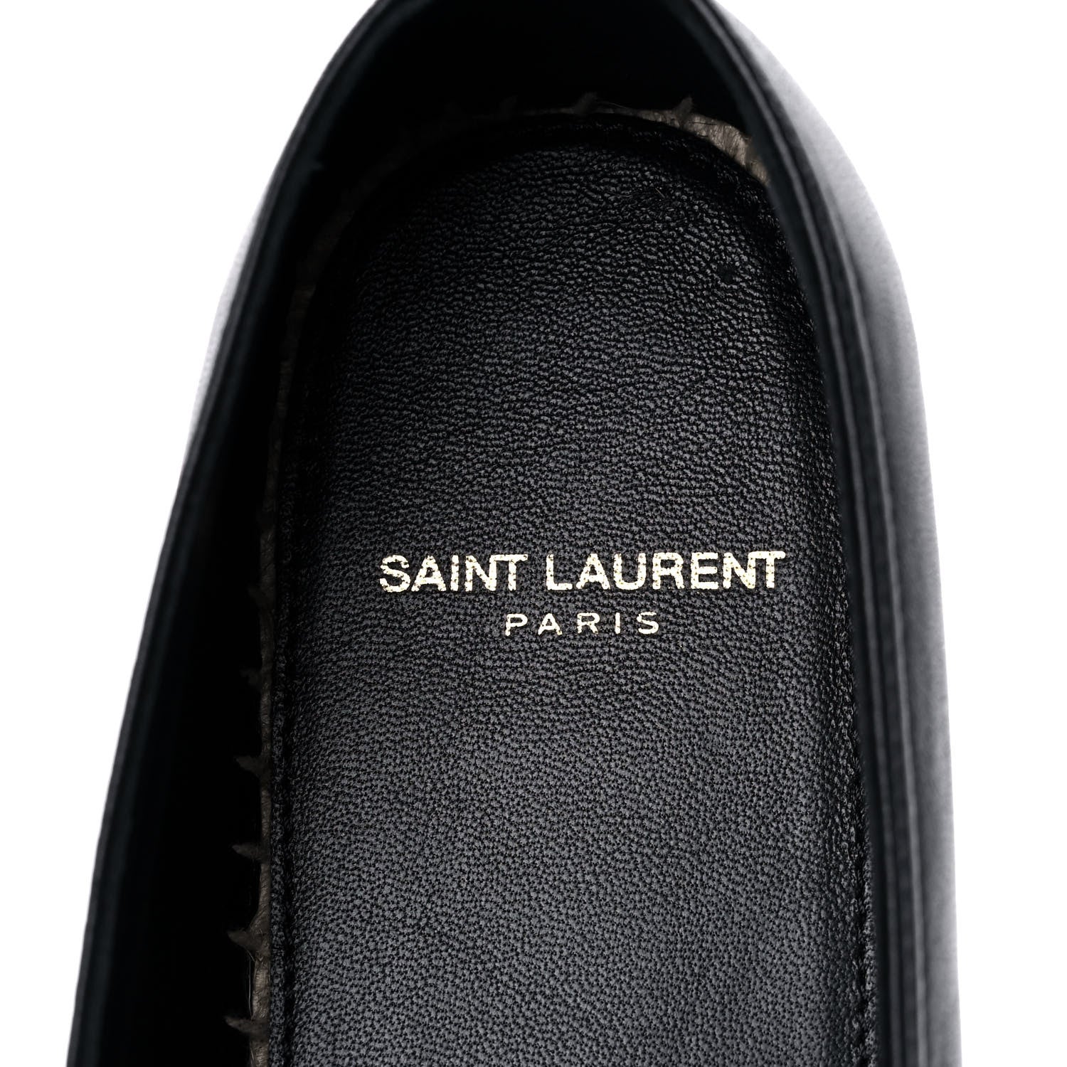 Saint Laurent Lambskin Monogram Espadrilles 38.5 Black 5 of 9