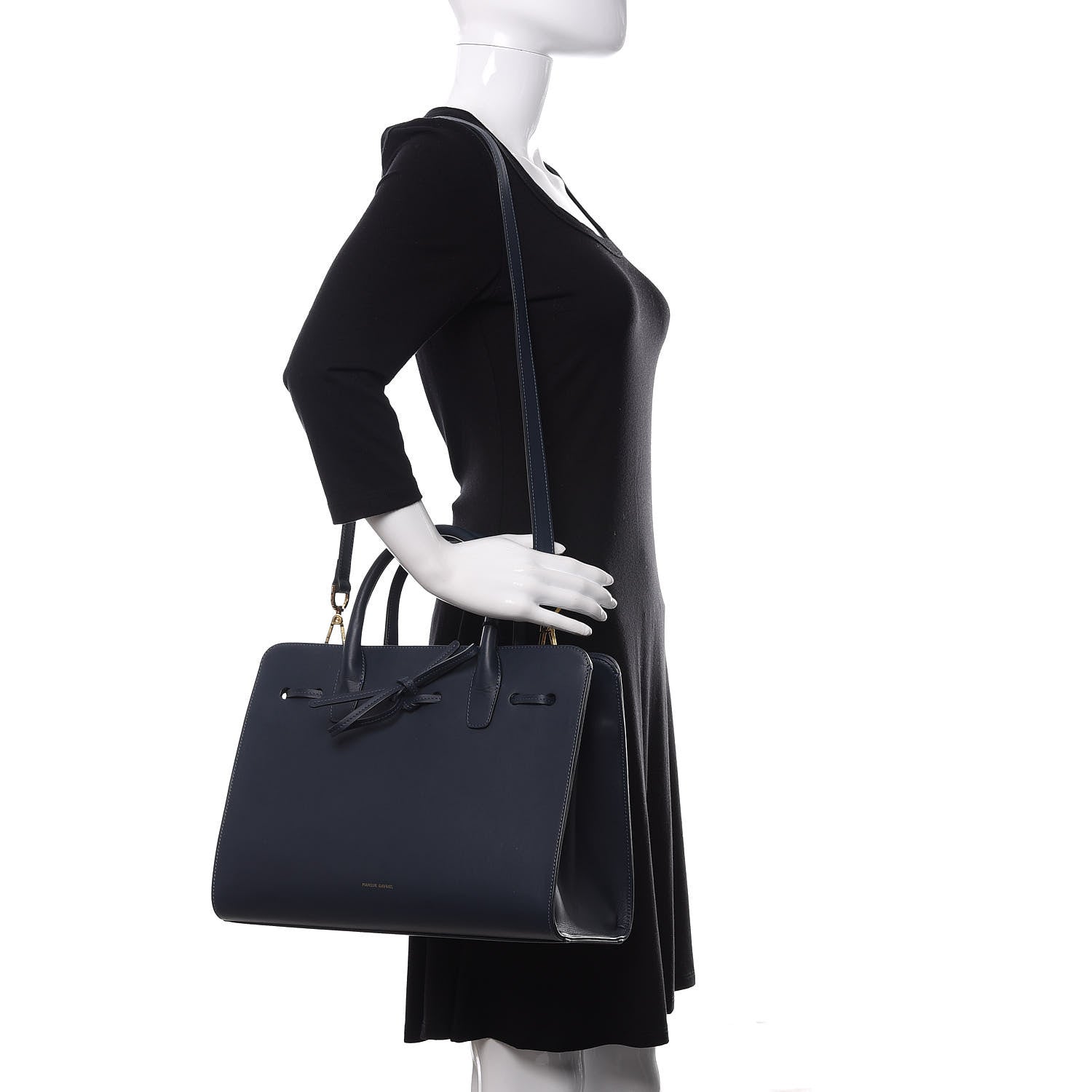 Mansur Gavriel Calfskin Sun Bag Blu 2 of 9