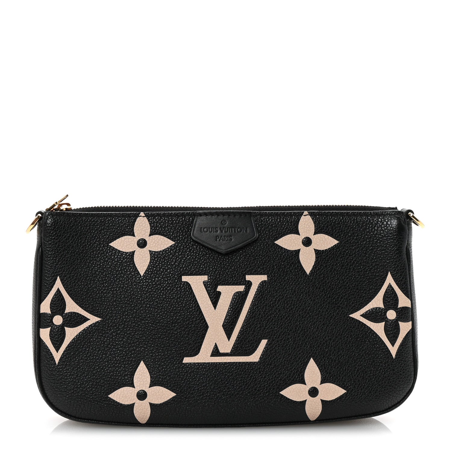 Louis Vuitton Empreinte Monogram Giant Multi Pochette Accessories Large Pochette Black Beige 1 of 6