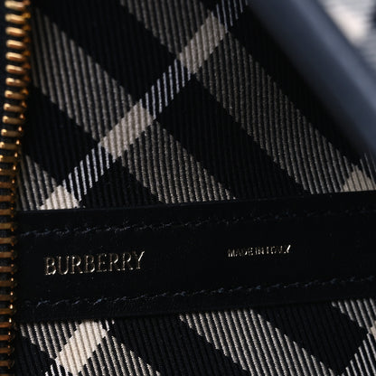 Burberry Canvas Check Large Shoulder Bag Black Calico 8 of 13
