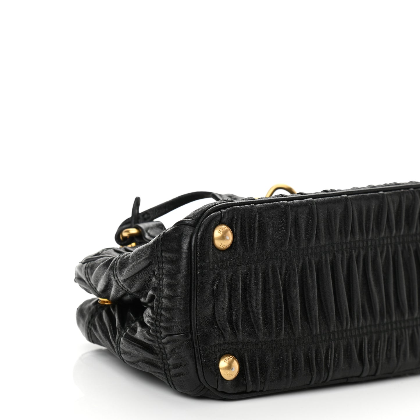 Nappa Gaufre Mini Galleria Crossbody Black
