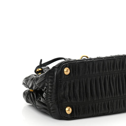 Prada Nappa Gaufre Mini Galleria Crossbody Black 8 of 9