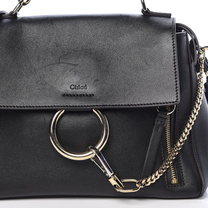 Chloe Calfskin Small Faye Day Shoulder Bag Black 13 of 13