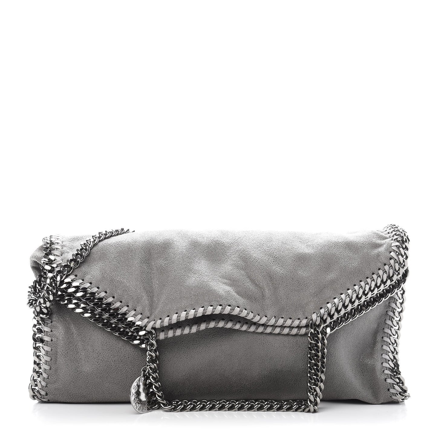 Shaggy Deer Falabella Fold Over Tote Grey