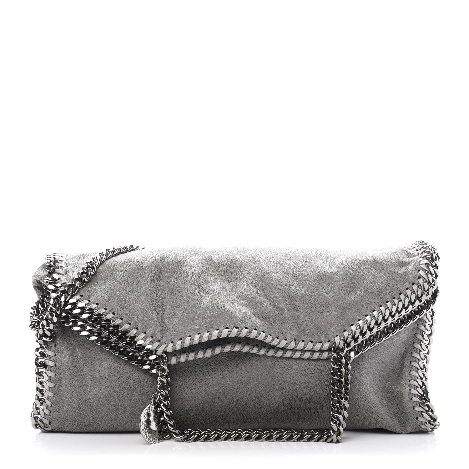 Stella McCartney Shaggy Deer Falabella Fold Over Tote Grey 1 of 11