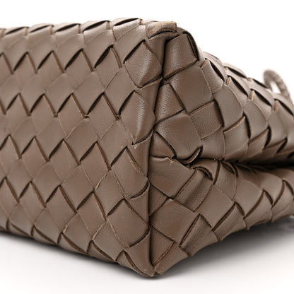 Bottega Veneta Nappa Intrecciato Small Andiamo Shoulder Bag Taupe Grey 9 of 11