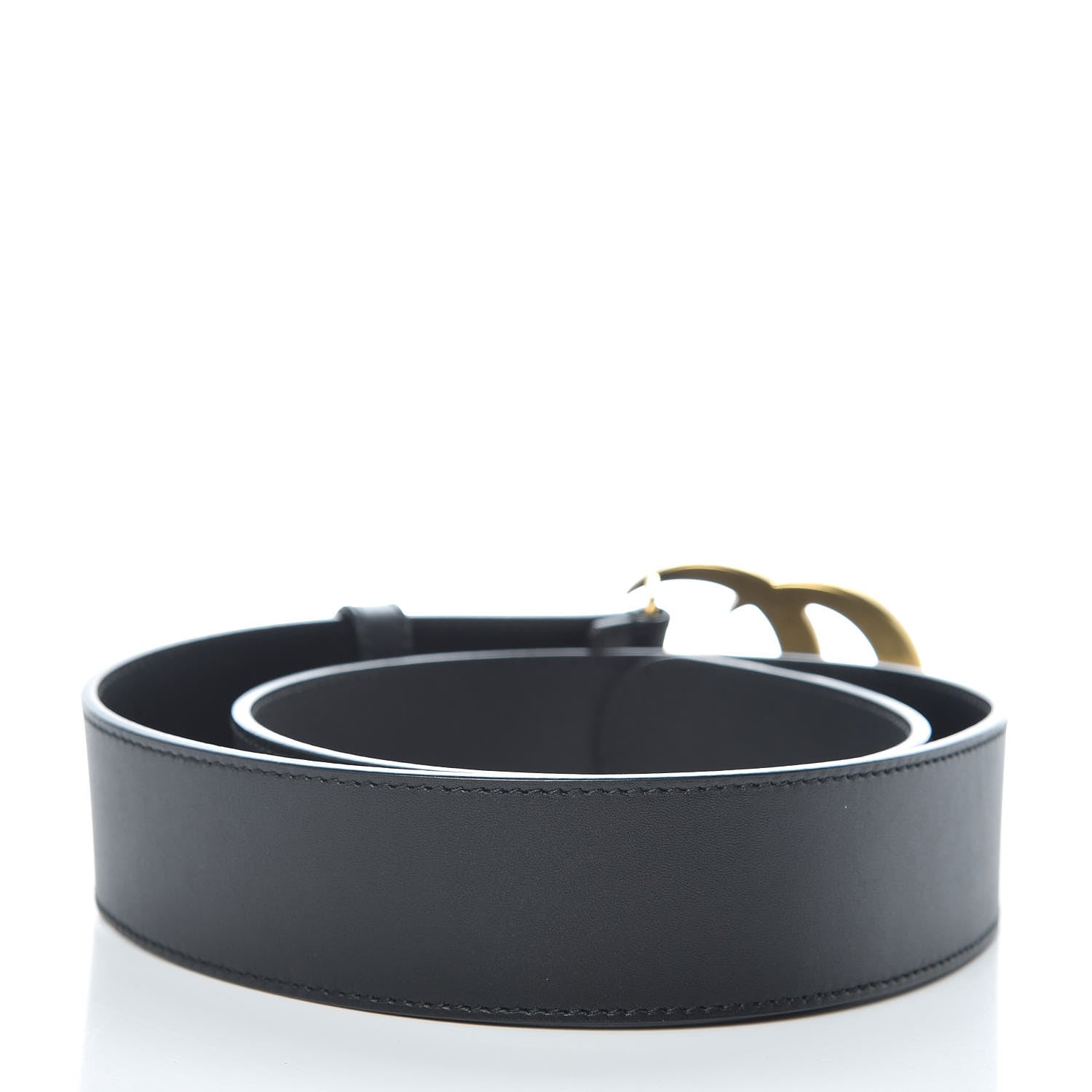 Gucci Calfskin Double G 40mm Belt 80 32 Black 3 of 6