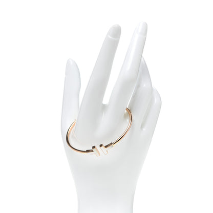 Tiffany 18K Rose Gold Mother of Pearl T Wire Bracelet 2 of 5
