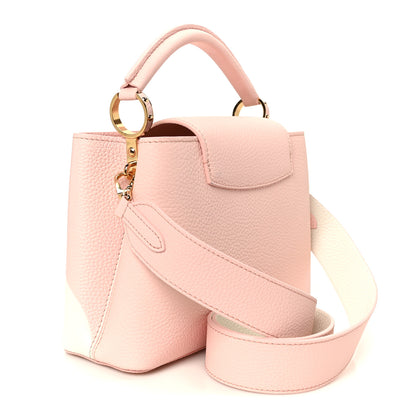 Louis Vuitton Taurillon Monogram Flower Capucines BB Pink Creme 3 of 9