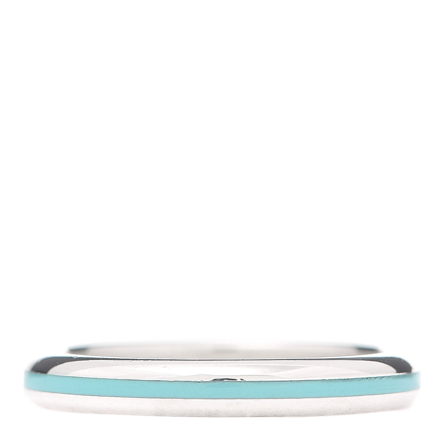 Sterling Silver Enamel Stackable Ring Blue 56 7.5